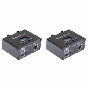 2X ArtNet 512 Ethernet Lighting Controller Interface,2 Universe,2 x Ethernet Lighting Controller,Black