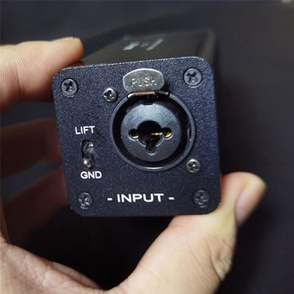 2X Audio Isolator Noise Reduction,Eliminates Current Noise,DI Grounding Box,6.5 XLR Mixer Audio Isolator, MAI-130 Mono