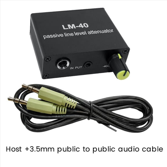 2X Audio Passive Attenuator,Line Output Signal Sound Card,Speaker,Microphone,Mic Port,High Low Level Converter+3.5 Line
