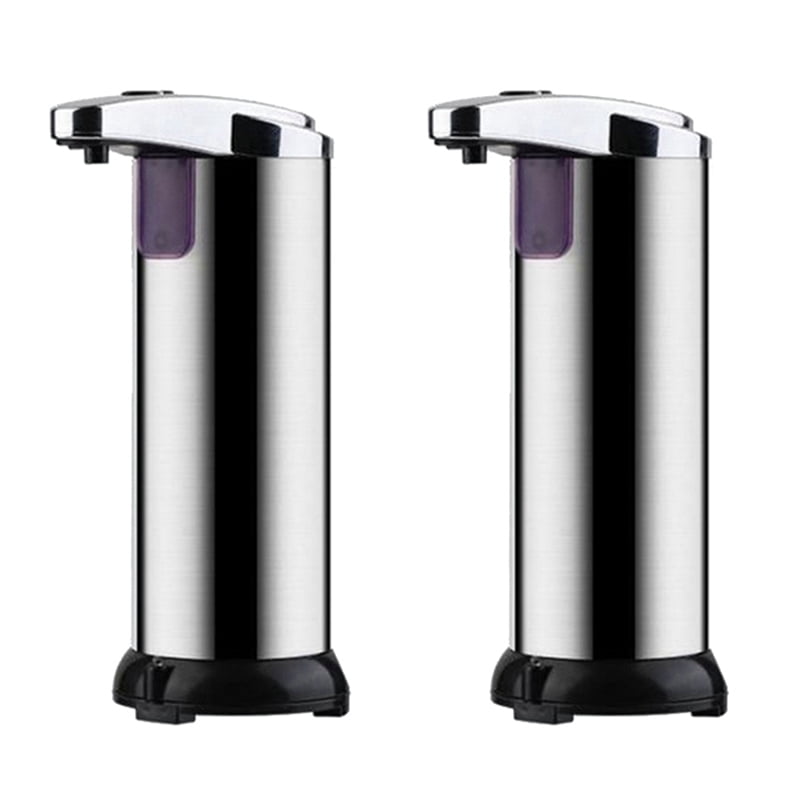 2X Automatic Soap Dispenser Touchless with Waterproof Base, 250Ml Liquid Soap Dispenser for Kitchen Bathroom Hotel