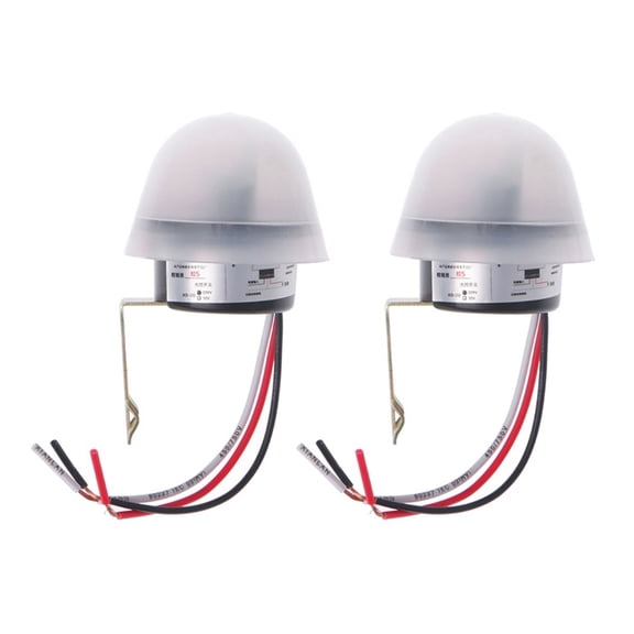 2X Automatic on Photocell Street Light Lamp Switch C AC 220V 50-60Hz 10A Photo Control Photoswitch Sensor Switch