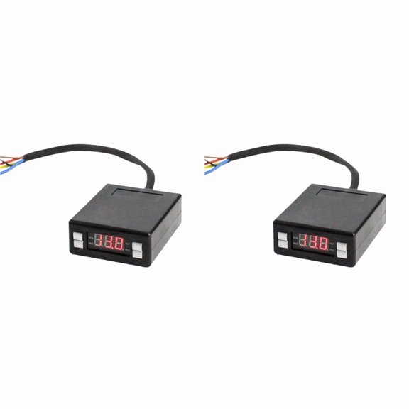 2X Automobile Turbo Timer Programmable Box Style Digital LED Display Time Delay Cooling Fan to Protect Engine Controller