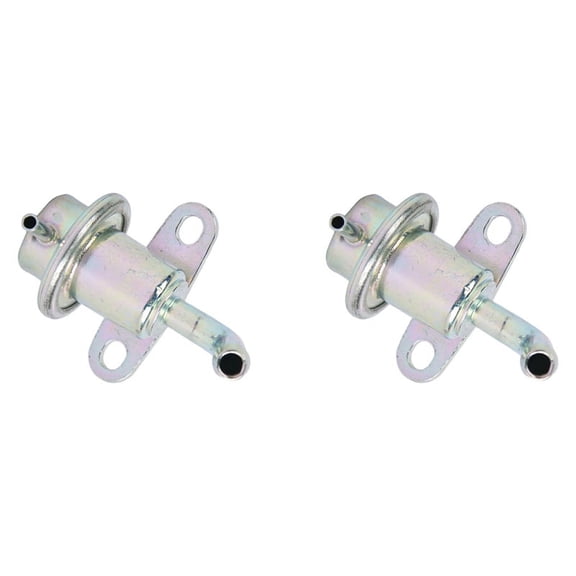 2X Automotive Fuel Pressure Regulator FPR013 MD148501 MD135130 MD145852 PR129,2 x Pressure Regulator,Silver