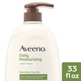 thumbnail image 1 of 2X - Aveeno Daily Moisturizing Body Wash, Body Wash For Dry Skin With Soothing Oat, Creamy Shower Cleanser, Gentle, Soap-Free And Dye-Free, Lightly Scented Body Wash, 33 Fl Oz, 1 of 4
