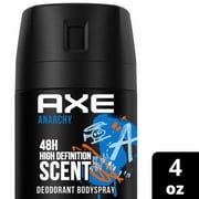 2X - Axe Anarchy Mens Deodorant Spray Dark Pomegranate & Sandalwood Aluminium-Free