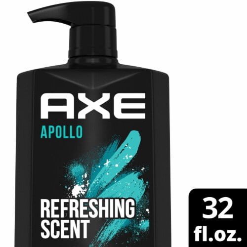 2X - Axe Apollo Men's Body Wash Pump Sage & Cedar Wood With Odor-Busting Prebiotics 32 fl oz