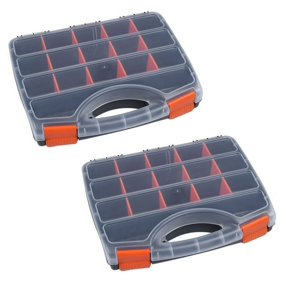 2X B-320 Portable Parts Box Screw Storage Box Metal Parts Hardware Screwdriver Vehicle Repair Hand Tool
