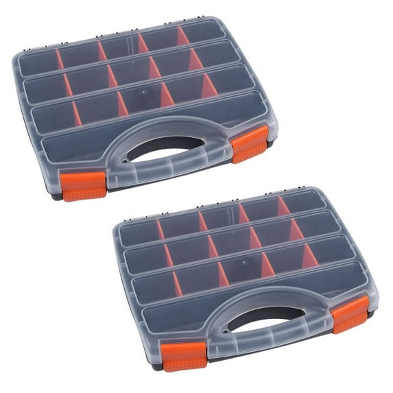2X B-320 Portable Parts Box Screw Storage Box Metal Parts Hardware Screwdriver Vehicle Repair Hand Tool