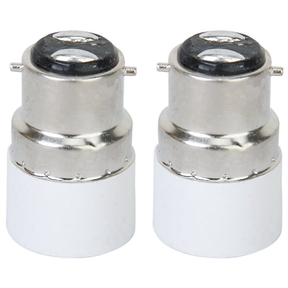2X B22 to E14 Screw LED Light Bulb Socket Adapter Converter,2 x Screw LED Light Bulb Socket Adapter