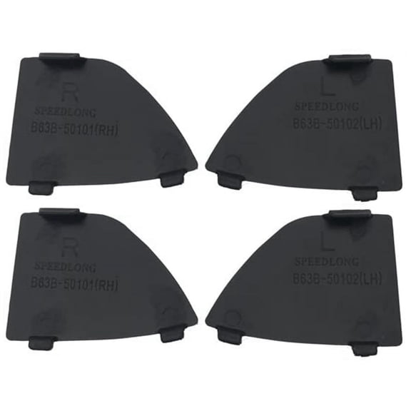 2X B63B-50-101 B63B-50-102 Car Front Lower Bumper Tow Hook Eye Cover Grille for 3 2017-2018