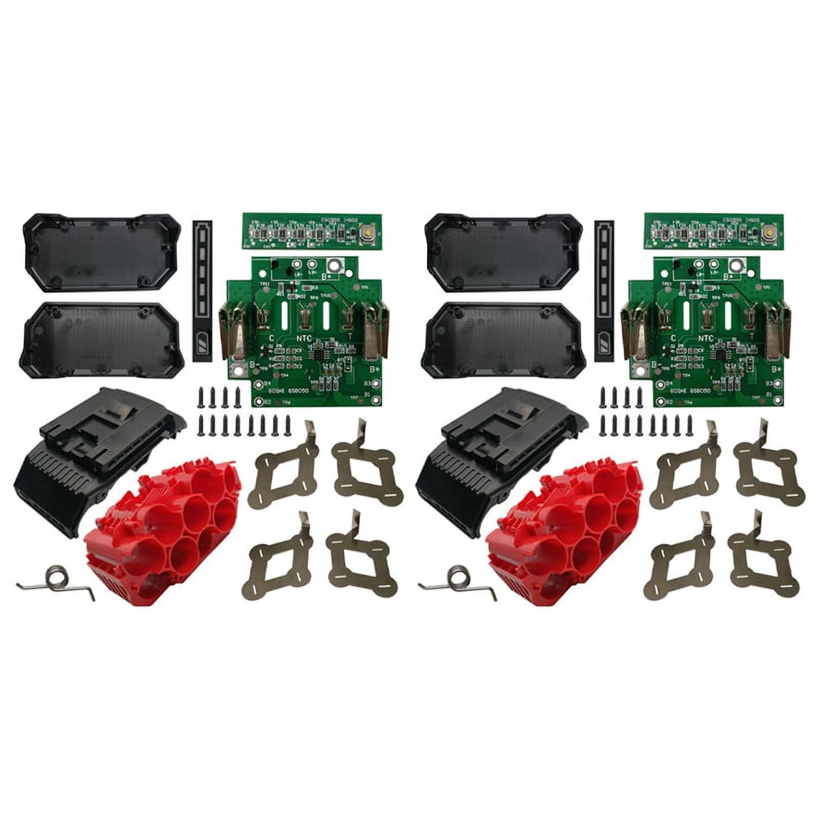 2X BAT618 Battery Plastic Case Can Be Filled with 10 x 21700 Li-Ion ...