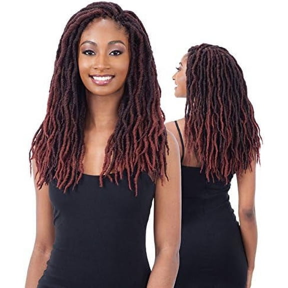 2X BO LOC 14" (1B Off Black) - Synthetic Crochet Braid