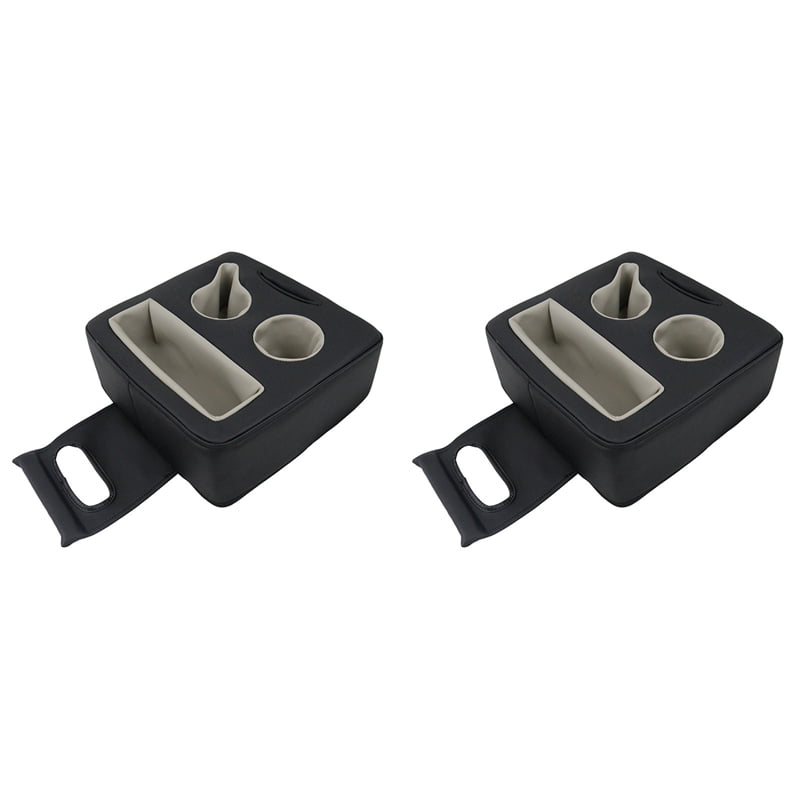 2X Backseat Cup Holder for Car, PU Cup Holder for Couch Sofa Bed, Car Cup Holder for Back Seat Tray Organizer