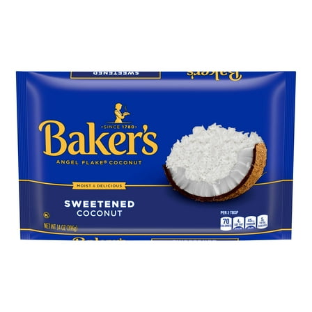 2X - Baker's Angel Flake Sweetened Coconut - 14 oz