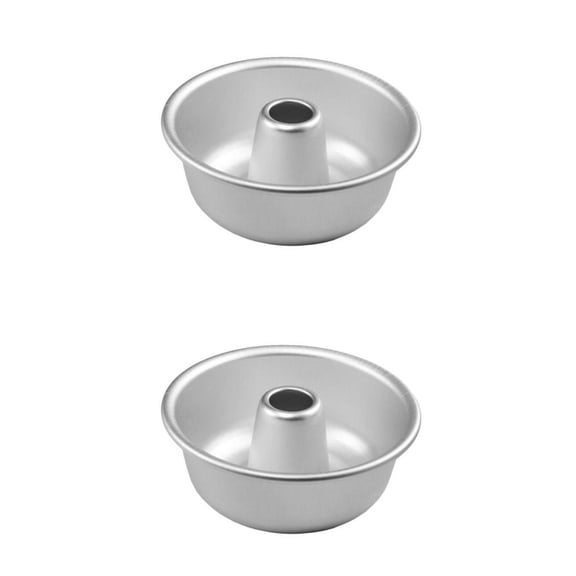2X Baking Pan For Cheesecake Flan 6" & 9" Non Stick Fluted Baking Mould Pan