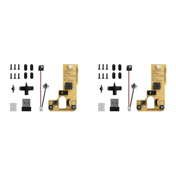2X for Bamboo Lab DIY 3D Printing Wireless Mouse Kit Model 002 Computer Mouse Components with Printer Parts and Hardware,2 x Wireless Mouse Component Kit