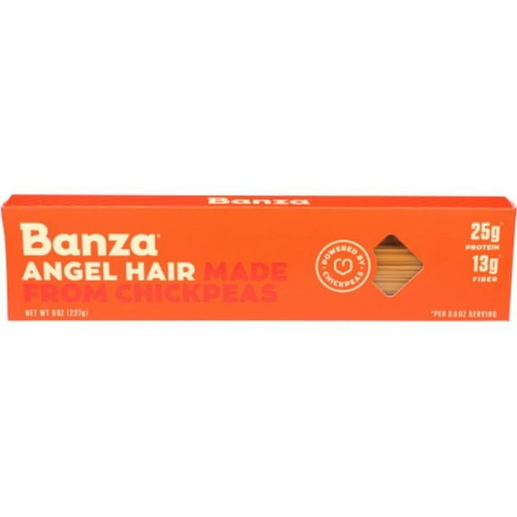 2X - Banza Chickpea Angel Hair Pasta 8 oz