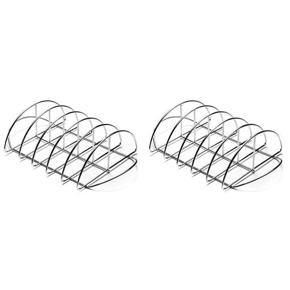 2X Barbecue Rib Rack for Smokers,for Large Green Eggs and  Smoker or Larger Barbecue Rack