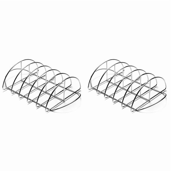 2X Barbecue Rib Rack for Smokers,for Large Green Eggs and  Smoker or Larger Barbecue Rack