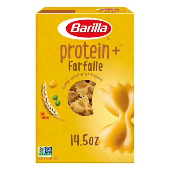 2X - Barilla Protein+ Farfalle Pasta, 14.5 Oz