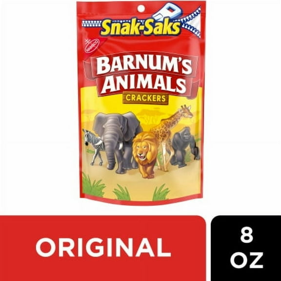 2X-Barnum's Animal Crackers Snak-Saks - 8 oz