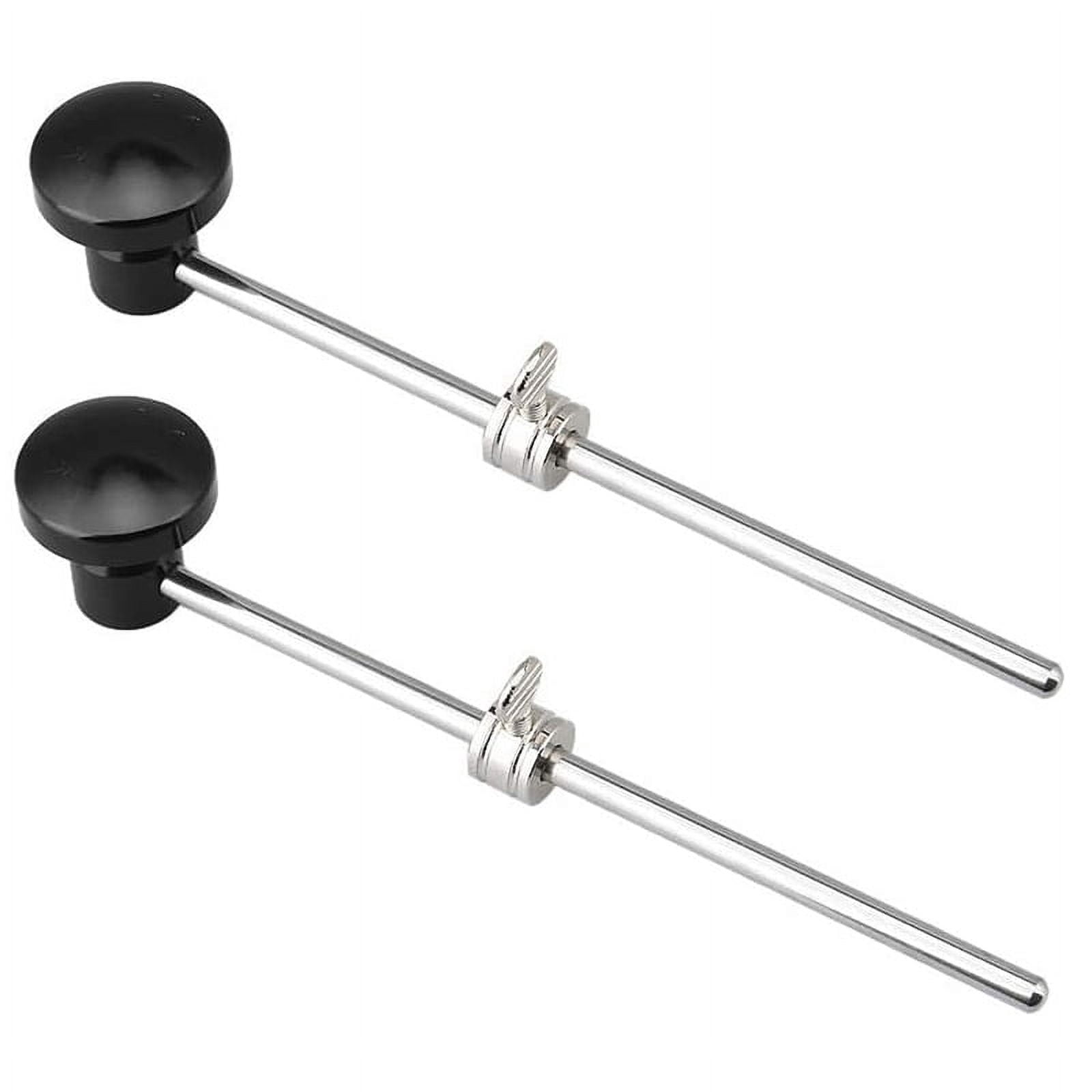 2X Drum Beater Kick Aluminum Drum Foot Pedal Beater with Silicone Head ...