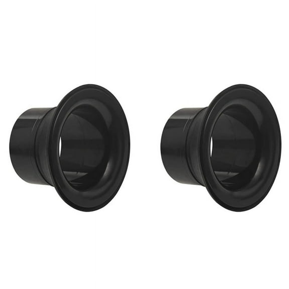 2X Drum Enhancer ABS Rubber Drum Kick Enhancer with Black Port Hole Protector,Mic Hole Drum ,Black