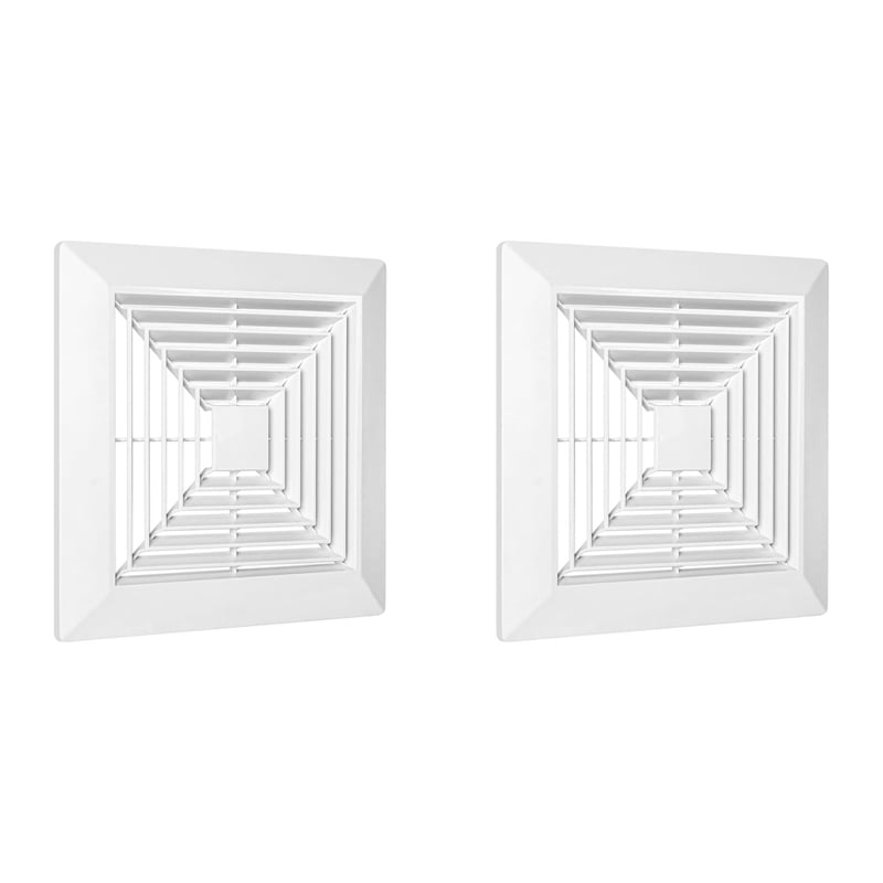 2X Bathroom Exhaust Fan Cover with Springs Replacement Parts for Square ...