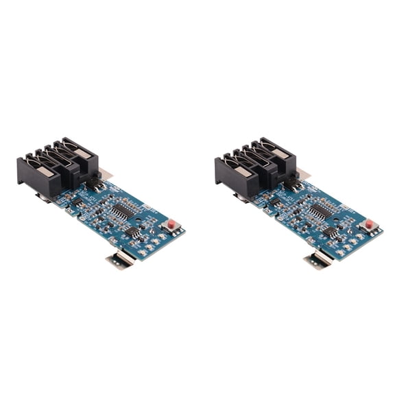 2X Battery PCB Board Charging Protection Circuit Board for 48-11-1815 18V 1.5Ah 3.0AH 5Ah 6Ah,2 x Circuit Board,blue