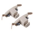 2X Beige Sun Visor Clip Holder Bracket 51168243575 Compatible E46 3 Series 325 M3
