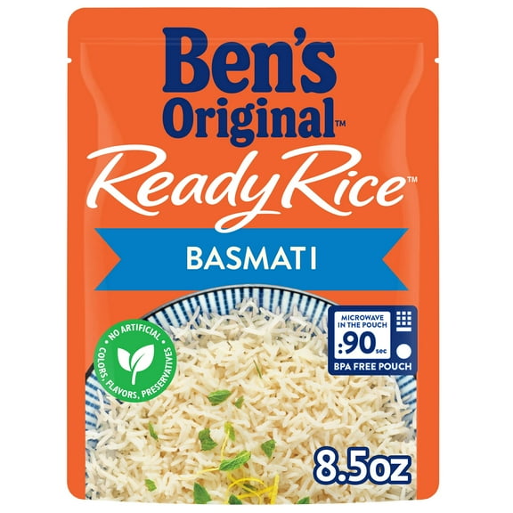 2X - Ben,S Original Ready Rice Basmati Rice, Easy Side Dish, 8.5 Oz Pouch