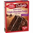 thumbnail image 1 of 2X - Betty Crocker Delights Super Moist Triple Chocolate Fudge Cake Mix-13.25 oz, 1 of 5