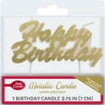 thumbnail image 1 of 2X - Betty Crocker Metallic Happy Birthday Candle, 1 of 1