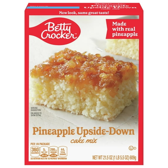 2X - Betty Crocker Pineapple Upside-Down Cake Mix & Topping - 21.5 oz