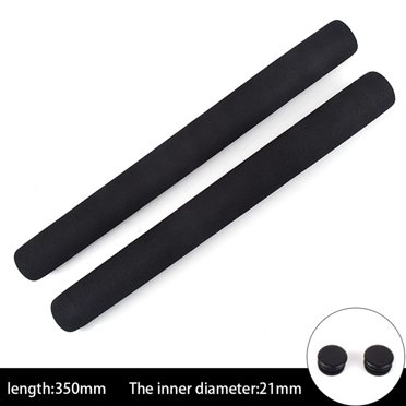 2-Pack Thick Sponge Foam Handlebar Grips – For Bicycle MTB Bike, Comfort Black Grips
