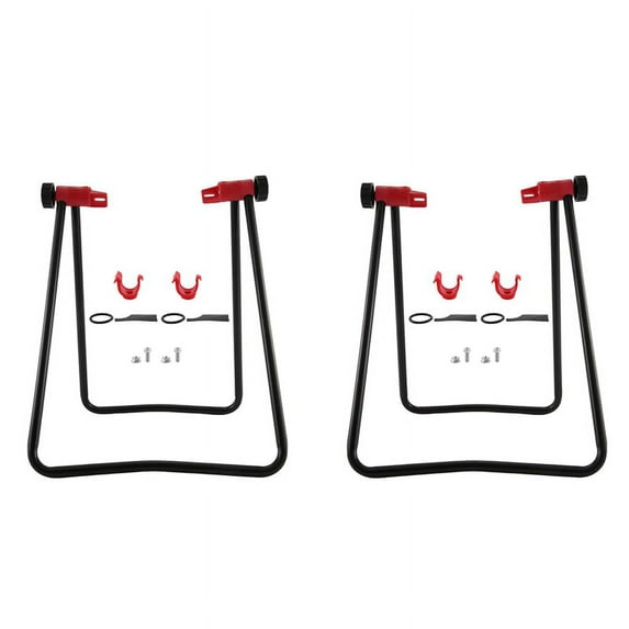 2X Bicycle Repair Stand Wheel Kick Holder Carrier Centering Tools Bracket for Bicycle Wheels Road Tools Maintenance