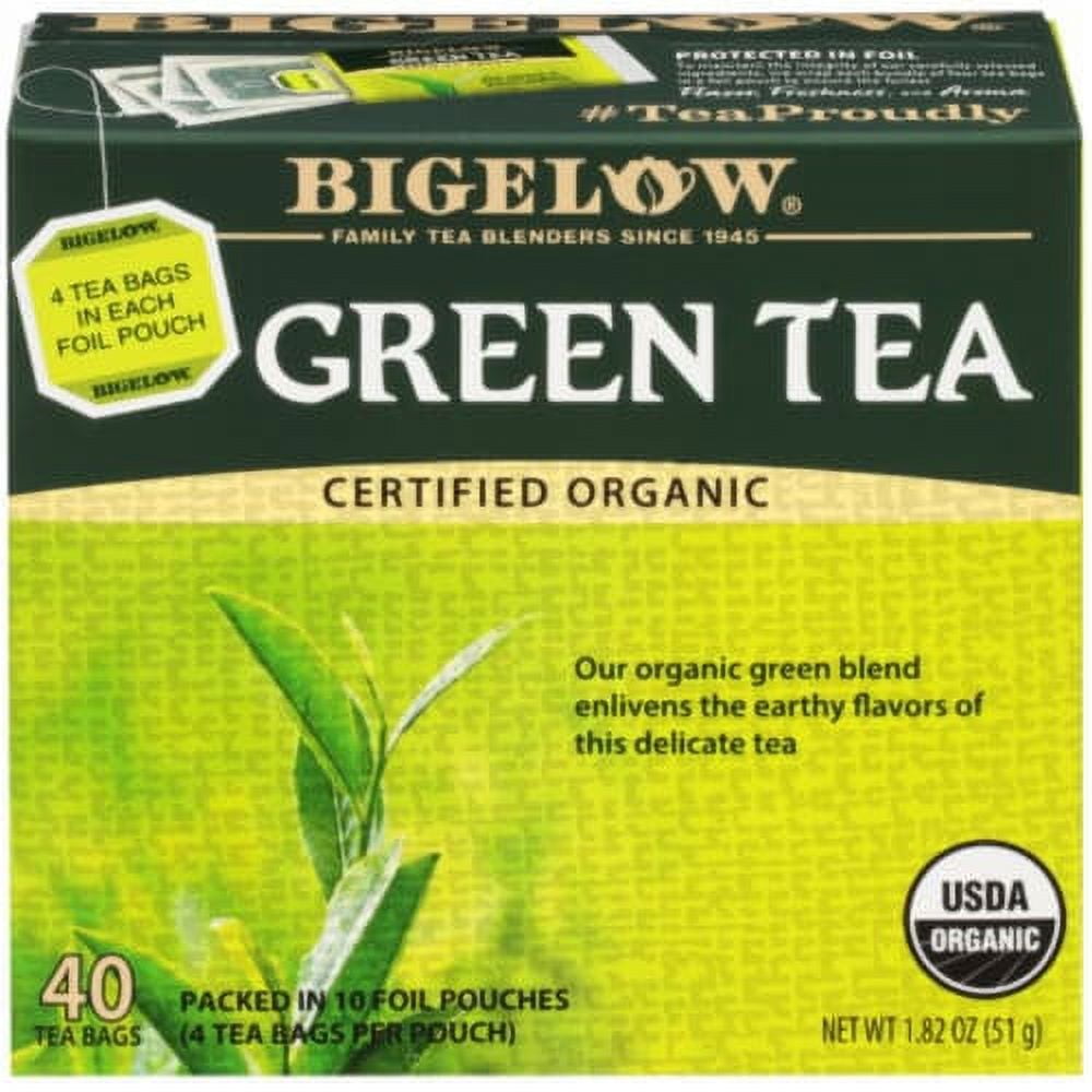 2X-Bigelow Organic Green Tea Bags - 40 ct
