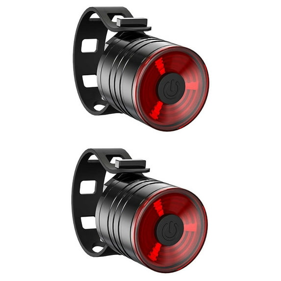 2X Bike Lights Waterproof Flash Tail Light Bike Rear Tail Light Mountain Bike LED Headlight and Tail Light Red