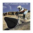 2X Bike Seat Cover Big Size Soft Wide Excercise Bicycle Cushion Cover