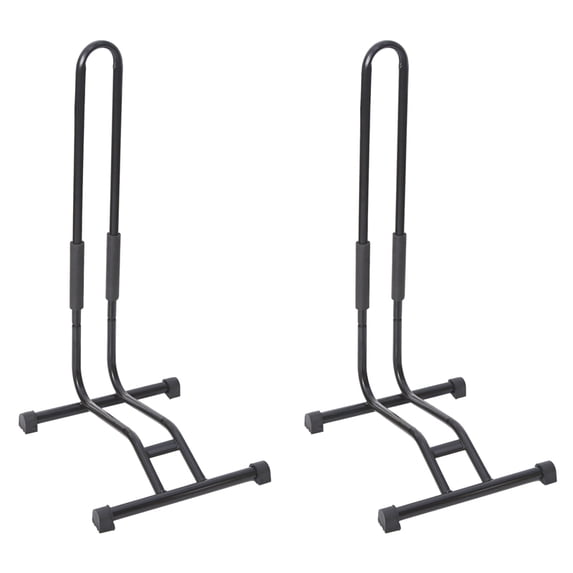 2X Bike Stand Bicycle Floor Parking Rack Storage Stand with Sponge Pad Black Bike Holder Bicycle Accessories