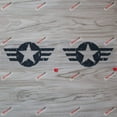 thumbnail image 1 of 2X Black 4" Air Force Star WW2 Decal Sticker Car Vinyl for Jeep Distressed a, 1 of 6