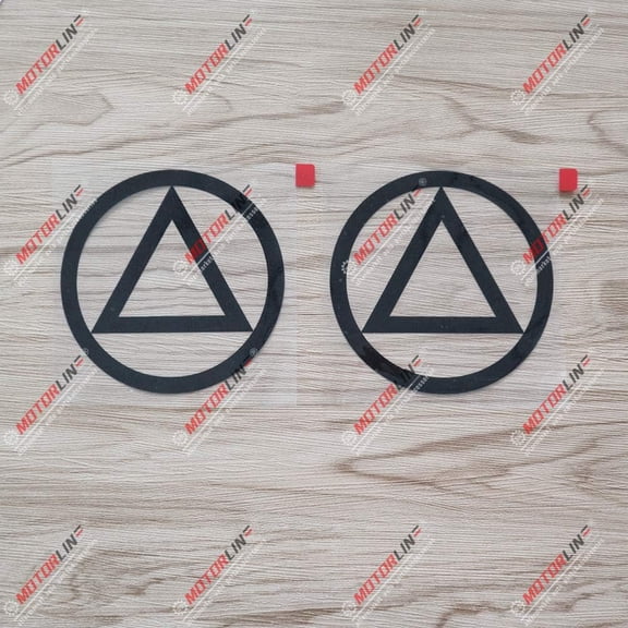 2X Black 4" Alcoholics Anonymous AA Symbol Decal Sticker Car Vinyl