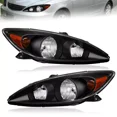 thumbnail image 1 of MOSTPLUS Headlights for 2002-2004 Toyota Camry Black Housing Front Lamps A Pair, 1 of 9