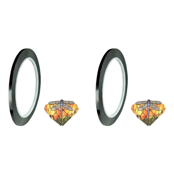 2X Black PET Stained Glass Sticker Lead Stained Glass Supplies for Glass Painting Window SurfaceGallery (3mm 250ft)