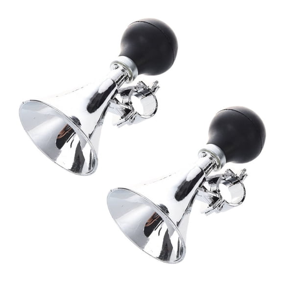 Black Rubber Bulb 21mm Dia Handlebar Bike Bicycle Air Horn Bugle Trumpet X2 I009051