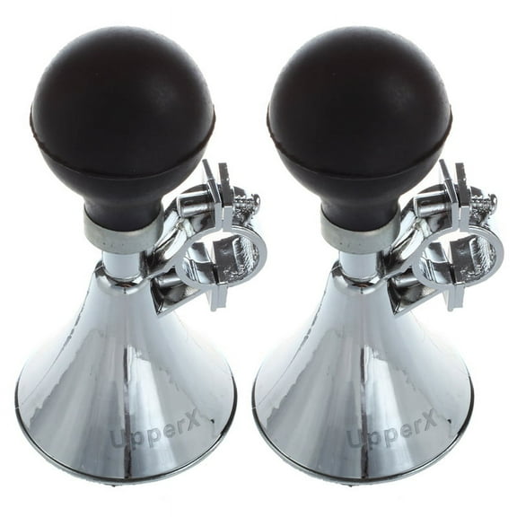 2X Black Rubber Bulb 21mm Dia Handlebar Bike Bicycle Air Horn Bugle Trumpet