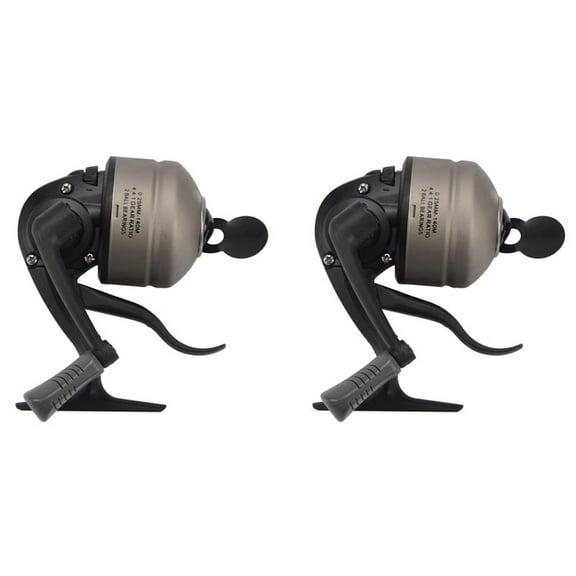 2X Black Spincasting Reel Lure Wheel Fishing Round Fish Scamper Inner Line
