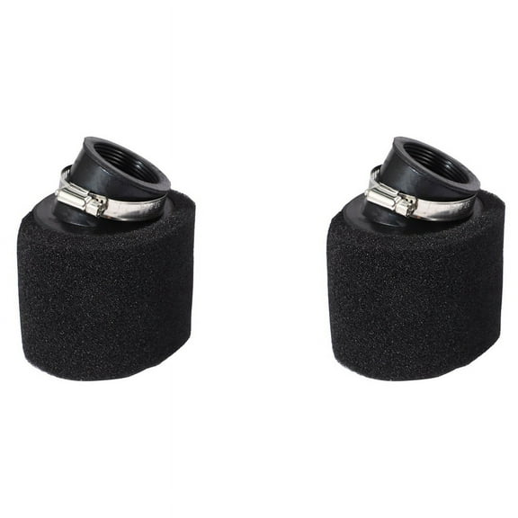 2X Black Sponge Foam Air Filter for 200 250 300Cc Motorcycle Snowmobile ATV 48mm