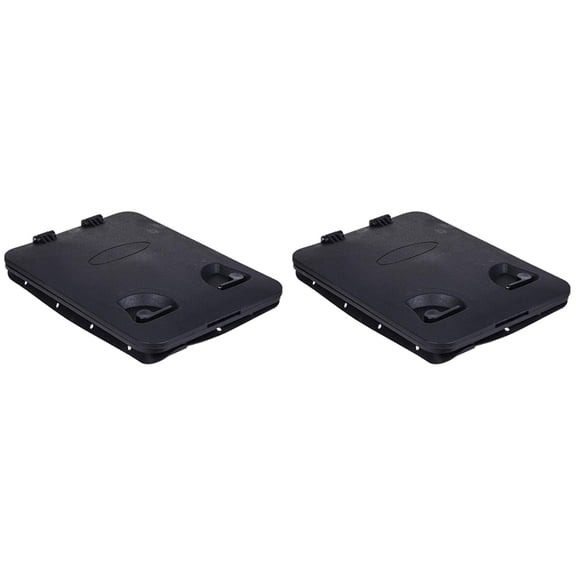 2X Black Square Non Slip Inspection Hatch Cover Marine Deck Access Hatch & Lid