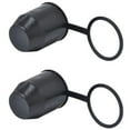 thumbnail image 1 of 2X Black Tow Bar Push-in Type Cover Cap Car Hitch Towball Trailer Protection Cap EIG88 Suitable for RV Trailer, 1 of 5